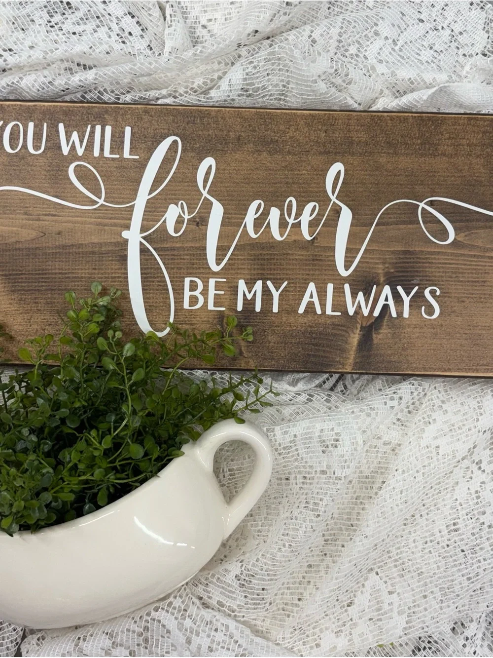 Rustic Wooden Sign 